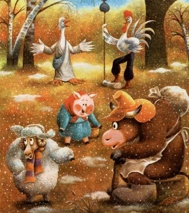 Зимовье зверей - русская народная сказка